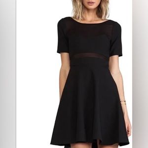 Elizabeth and james indie sleaze sheer flare dress